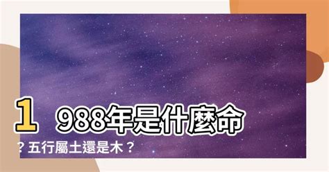 1988什麼龍|【1988 什麼龍】1988 年五行屬什麼龍？你的命運、姻緣等你來解。